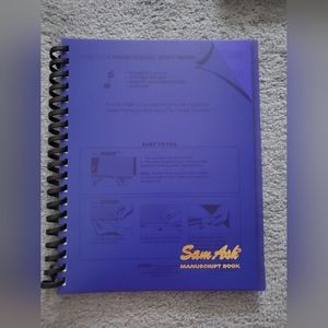 Sam Ash | Refillable Manuscript Book with Premium Staff Paper